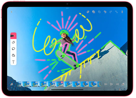 Fotobewerking op de Apple iPad 2022 van de tiende generatie